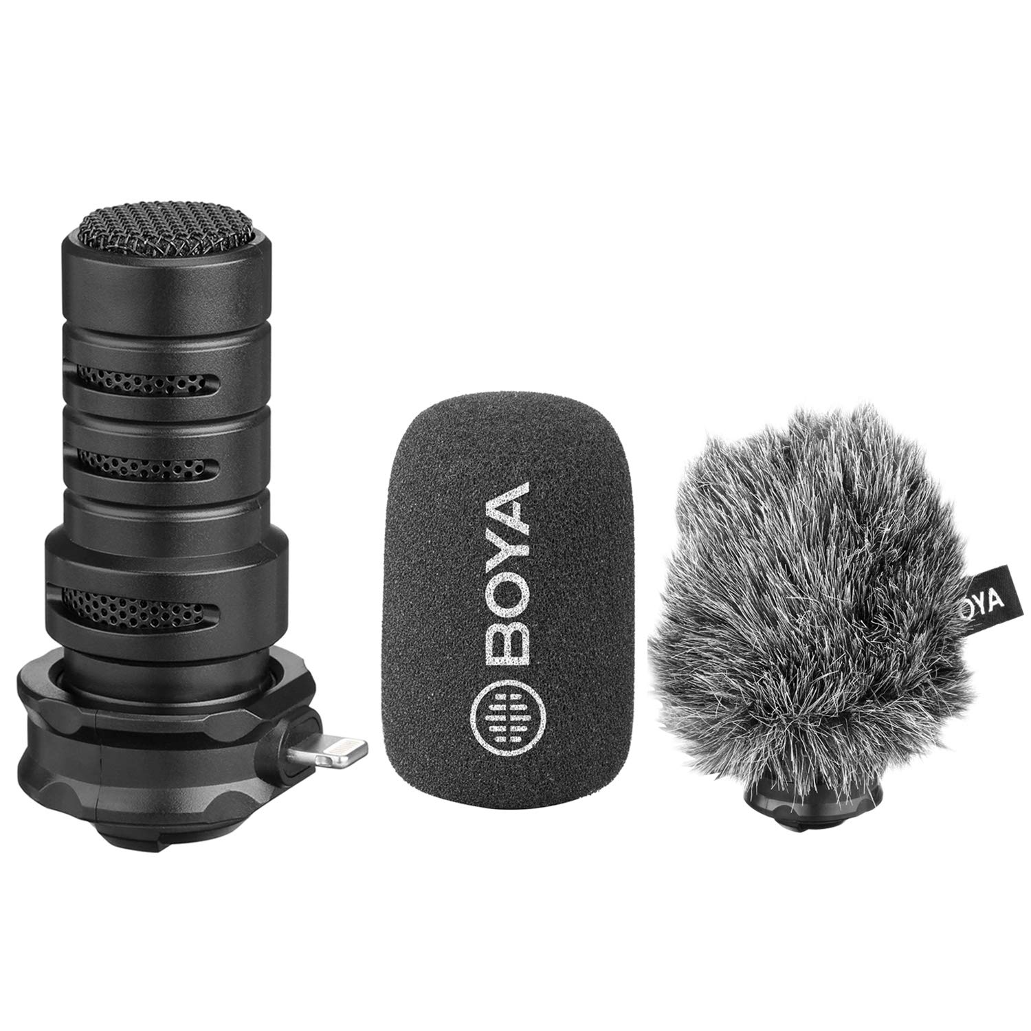 BOYA BY-DM200 Digital Cardioid Stereo X/Y Lightning Microphone with Superb Sound for iPhone 8 x 7 7plus iPad iPod Touch iOS Recording YouTube Video Vblog Livestream