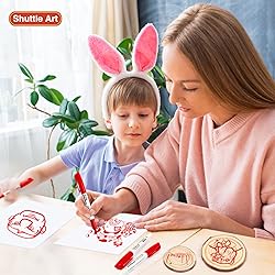 Shuttle Art Permanent Markers, 30 Pack Red