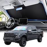 Window Shades for Car Windshield - Foldable Car Window Shades, 210T Reflective UV Block Sun Visor, Keep Vehicle Cool in Summer Heat, Universal Fit for Cars, SUVs and Trucks, Easy to Install &amp; Store
