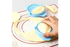 Easy-to-Use Dumpling Press – 2PCS Durable Mold for Baking Pierogi & Empanadas - BLUE