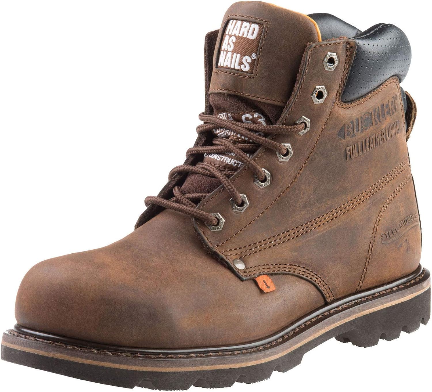 Buckler B425SM SB Dark Brown Lace Safety Boots UK Amazon.co.uk