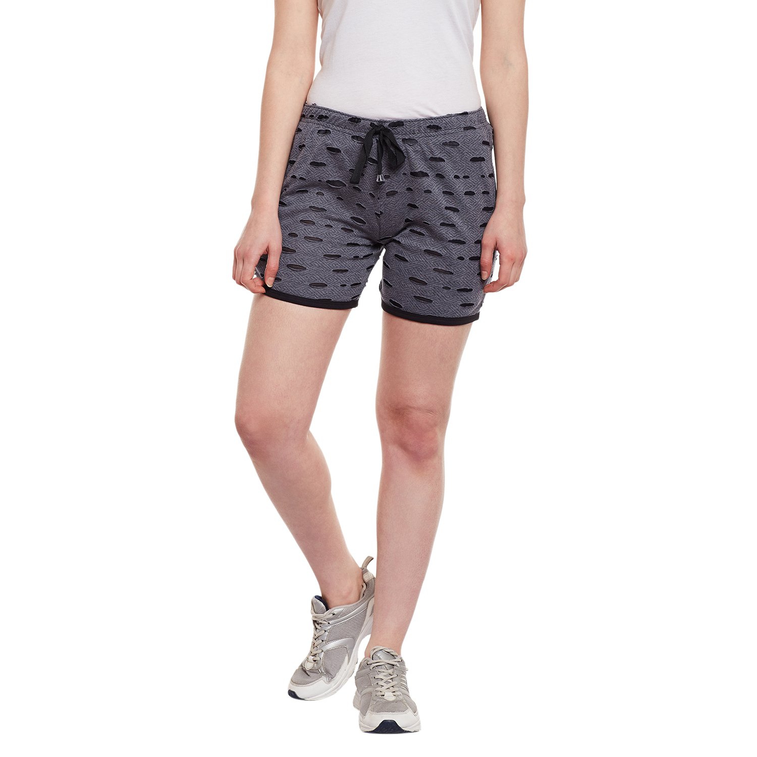 vimal ripped look shorts for women