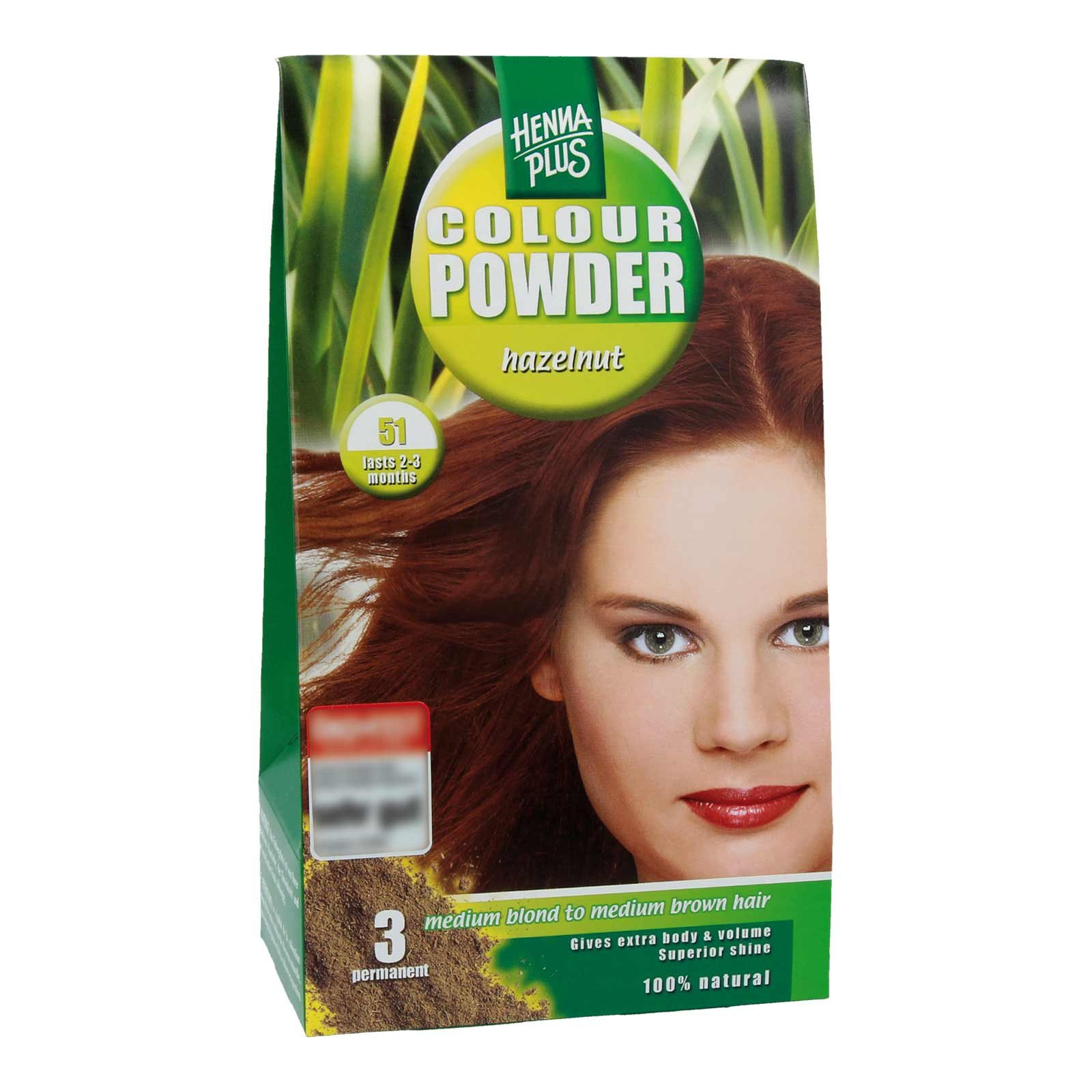 Hennaplus Colour Powder Hazelnut 51