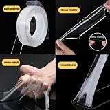 Gadgetking 3m Clear Nano Tape Double Sided Removable Washable Gel Adhesive 2cm view 8