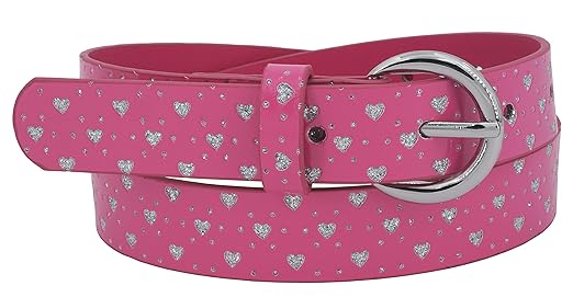 EANAGO Kindergürtel 'Feentraum (pink)' für Mädchen (Kindergarten- und Grundschulkinder), 65 cm, mit Glitzersteinchen