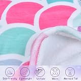 WERNNSAI Mermaid Tail Blanket Plush Wearable Blanket 140 x 60 cm Pink view 3