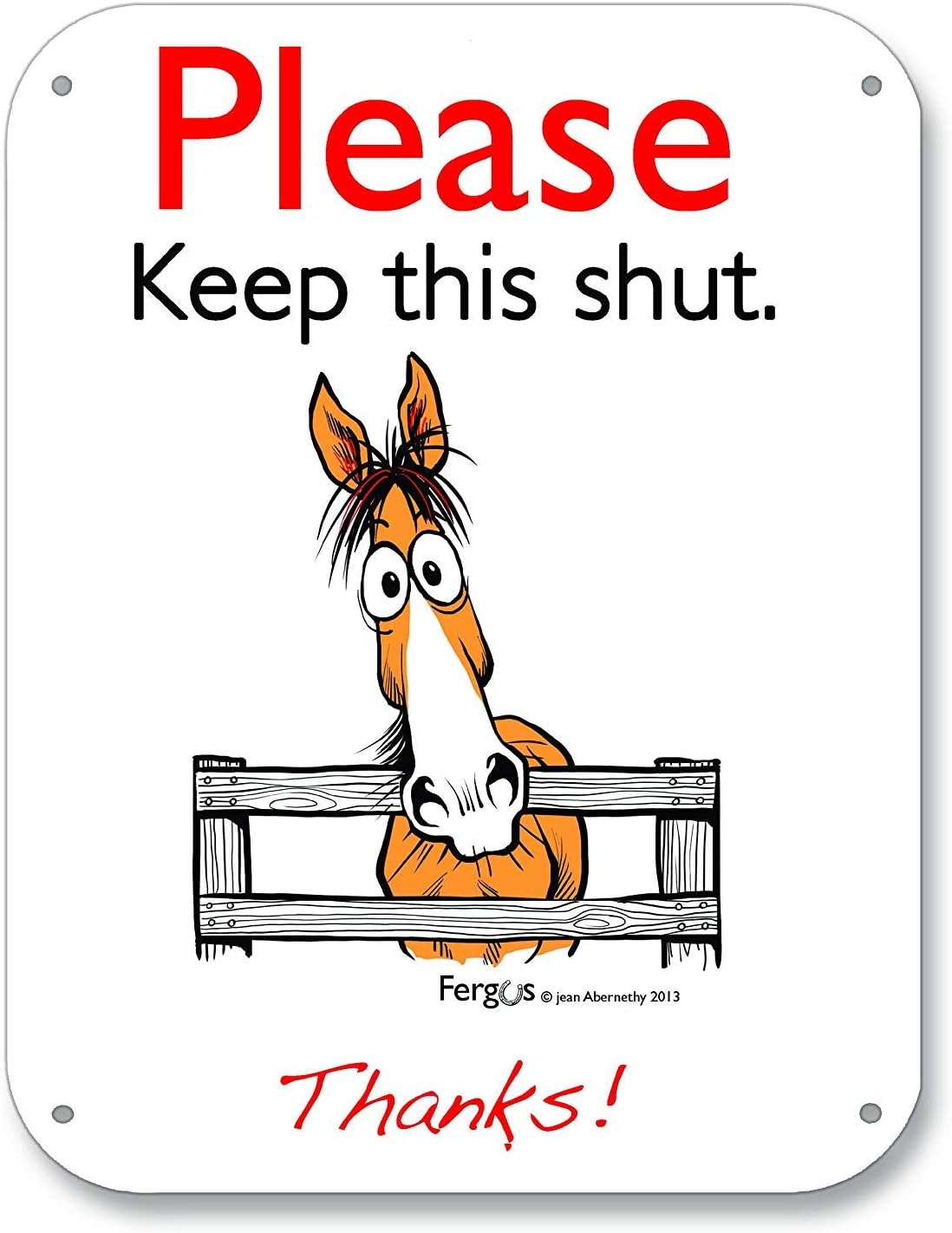 Amazon Com Fergus Stall Barn Sign Keep Shut Home Kitchen