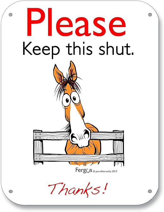 Amazon Com Fergus Stall Barn Sign Keep Shut Home Kitchen