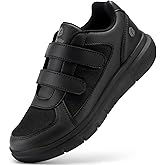 FitVille Diabetic Shoes for Men Extra Wide Width, Mens Diabetic Shoes for Neuropathy, Swollen Feet, Pain Relief with Adjustable Straps