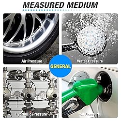 MEANLIN MEASURE 0~30Psi Pressure Gauge, Glycerin