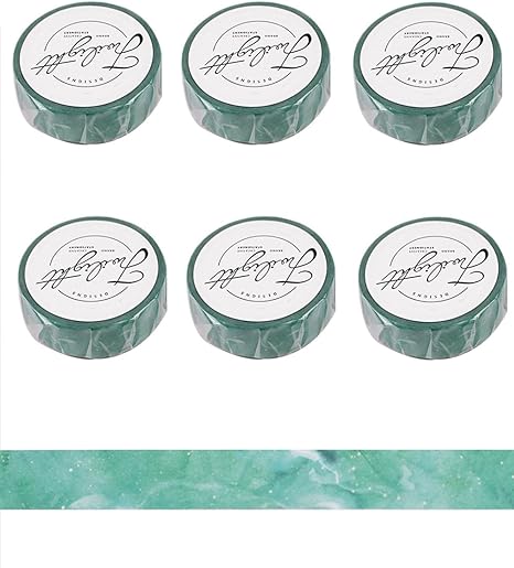 Amazon Co Jp Marutuki マスキングテープ 和紙テープ 手帳diy装飾 カラフルシール 15mm 8m巻き 6巻セット パーティー オーナメント クリスマス飾り おもちゃ 雰囲気満点 おもちゃ