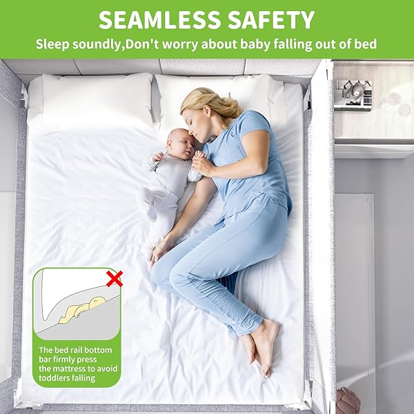 YULONGTENGFEI 3-PIECE TWIN SIZE BED RAIL FOR TODDLERS – ADJUSTABLE BABY BED RAIL GUARD, KIDS SAFETY BED RAIL FOR TWIN SIZE BED (74.8″X74.8″X39″-GREY)
