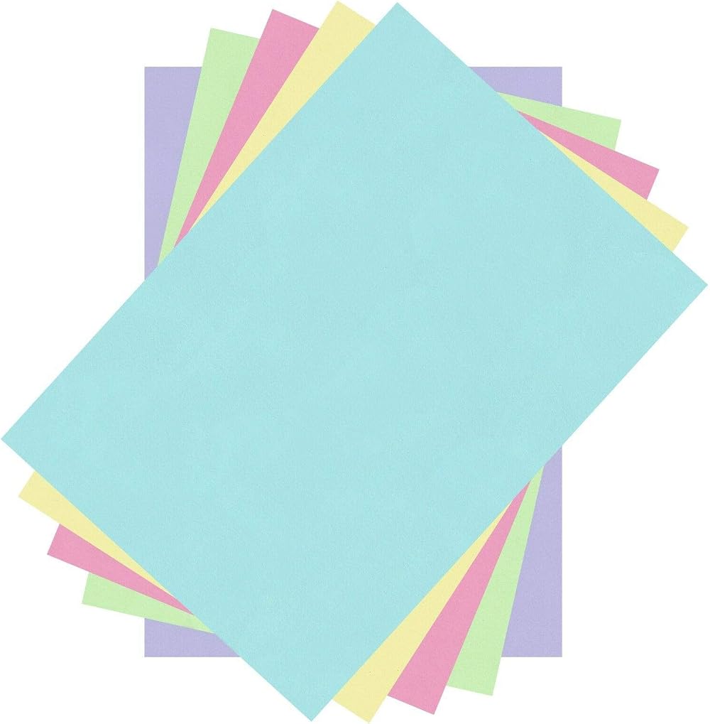 Habercrafts A4 Colour Paper 80gsm Pack of 100 Pastel Sheets