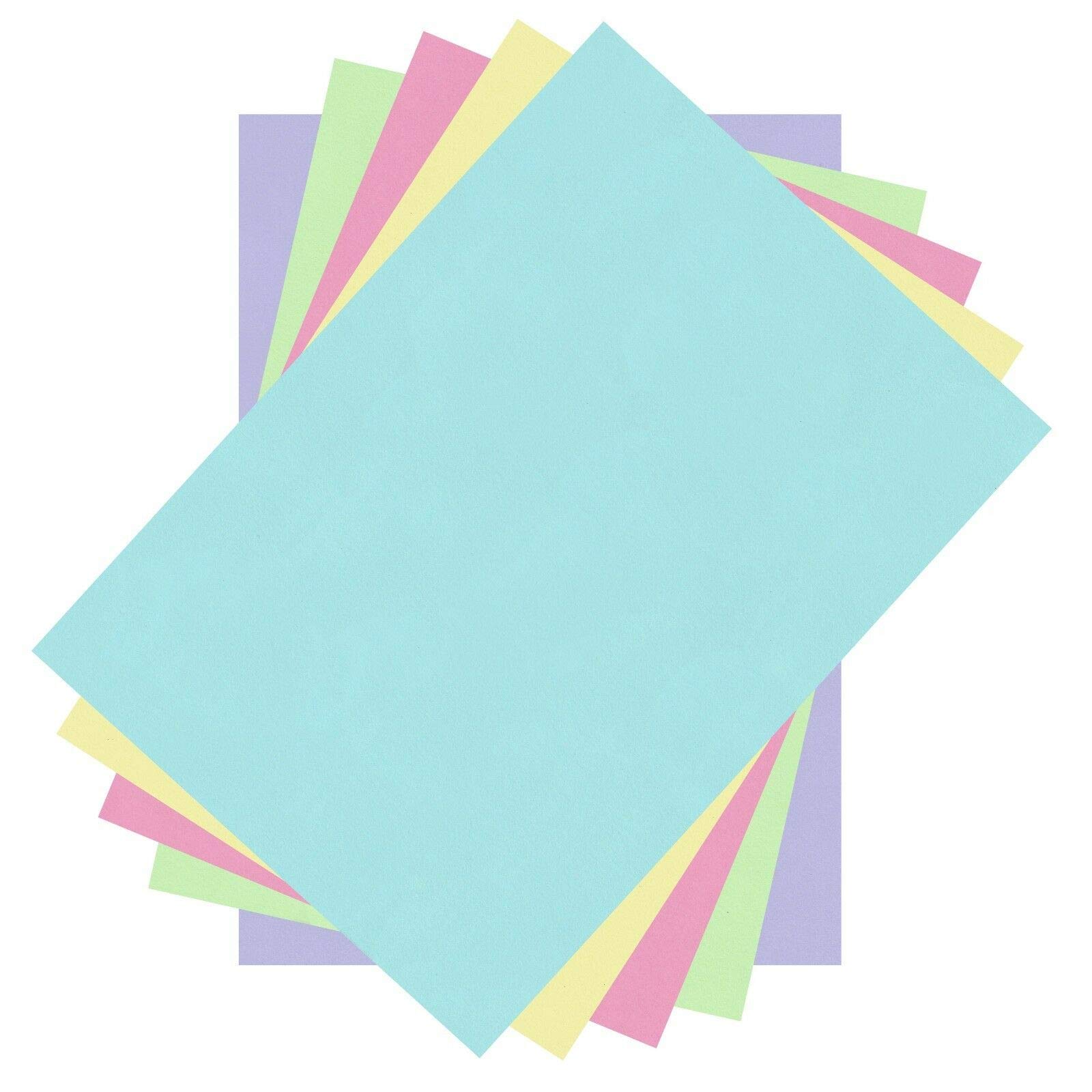 Quality A4 Pastel Colour Coloured Paper 80gsm (210mm x 297mm) Copier Printer Folding Craft Cardmaking Sheet Page Ream (Pack of 100 Sheets)