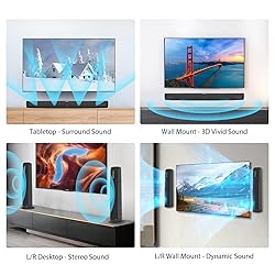 Assistrust Sound Bar for Smart TV,90W Soundbar with