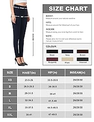 AFITNE Women's Yoga Dress Pants Skinny Pull On Work