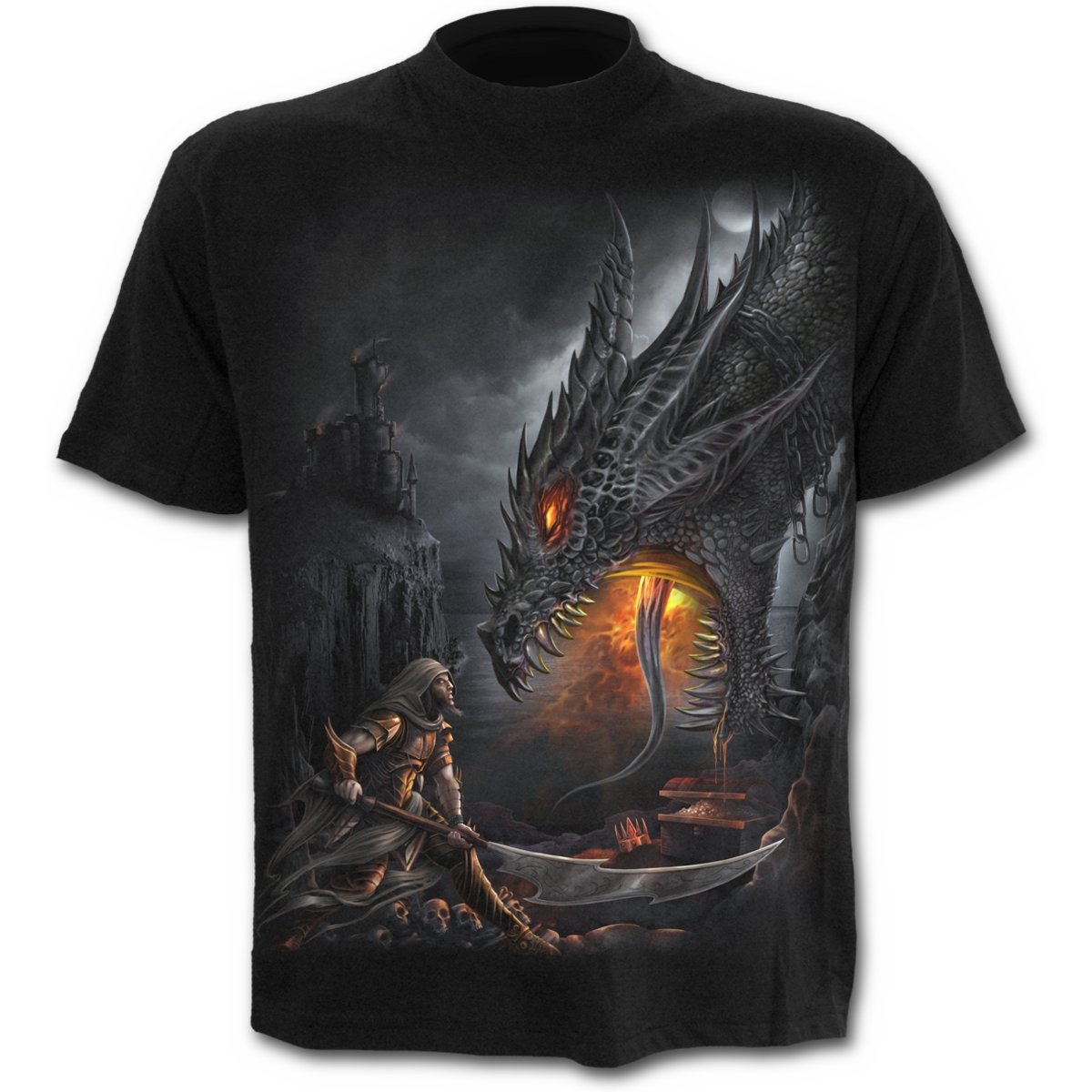SpiralDragon Slayer Men's Long Sleeve T-Shirt Black