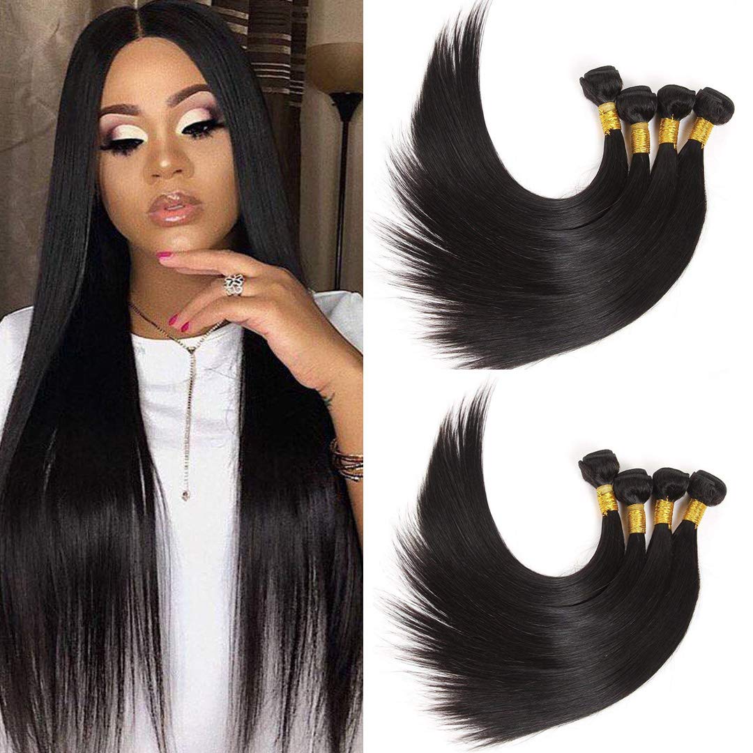 Amazon Com Newness Brazilian Straight Hair 3 Bundles 20 22 24