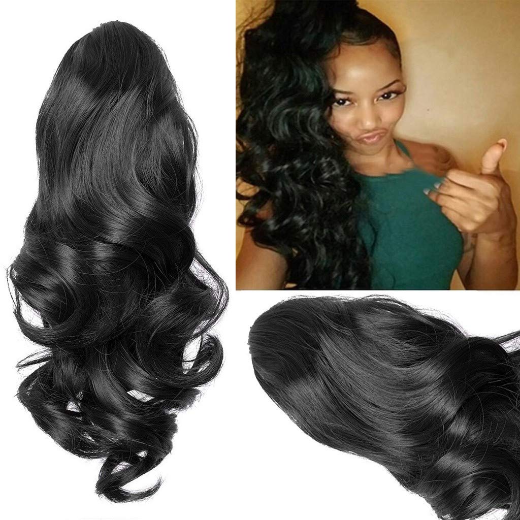 Vorname Full Head Clip in Hair Extensions Ombre Wavy Curly Clips Hair Extensions Hairpiece Natural Curly Straight Claw Jaw Ponytail Clip In Hair Extensions Wavy Hairpiece