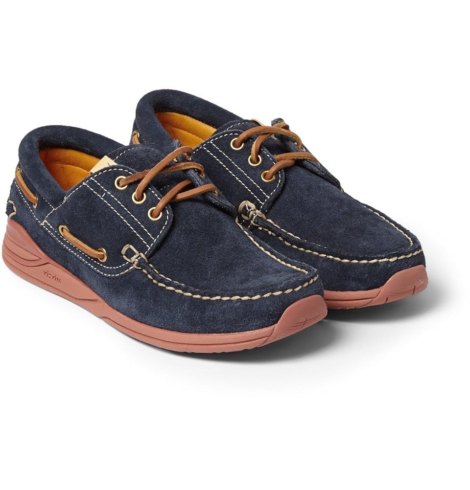 Visvim Americana Suede Deck Shoes Blue Amazon.co.uk Shoes & Bags