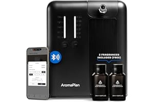AromaPlan 5 Star Collection Cold Air Scent Diffuser, Whole House (2 Scents Included)- Waterless Smart Aroma, Scent &Time Adjust., App Control, HVAC | Home, Commercial, Hotel | Large Room, 2,000 sq.ft