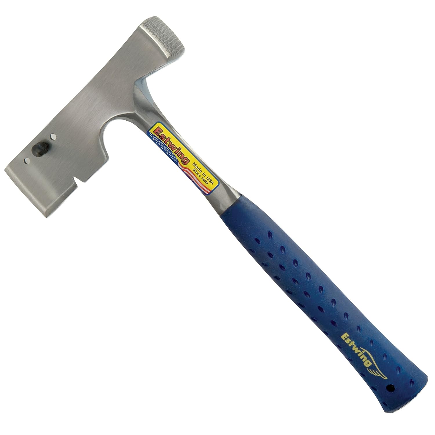 Estwing E3LS Shingler's Hatchet, Nylon Vinyl Shock Reduction Grip, 2.