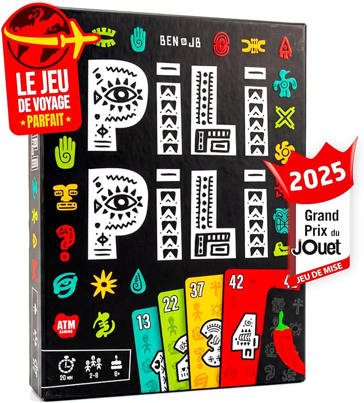 PILI PILI - Jeu de Cartes Tactique et d'Ambiance - 2 à 8 Joueurs - 15 Min