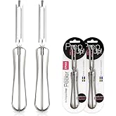 Linden Sweden Original Jonas Vegetable Peeler, 2 Pack - Made In Sweden | Rust Resistant Silver Potato Peeler with Ergonomic Handle for Safety and Control - Dishwasher Safe &amp; Compact for Easy Cleanup
