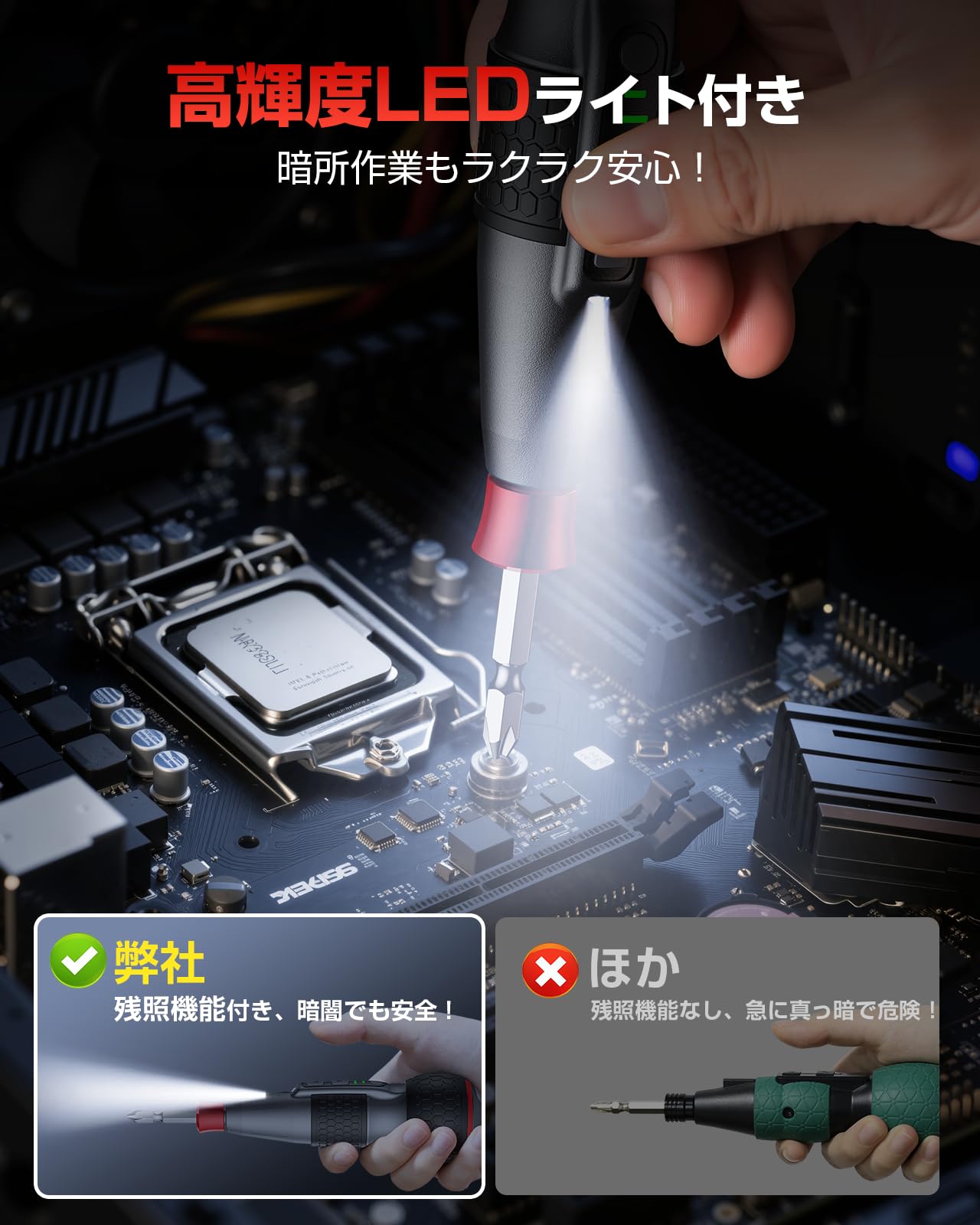 Electric screwdriver with storage case