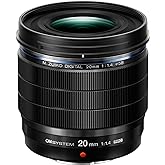 OM SYSTEM Olympus M.Zuiko Digital ED 20mm F1.4 PRO Lens,Black
