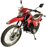 250cc Dirt Bike Hawk 250 Enduro Street Bike Motorcycle Bike(Red)