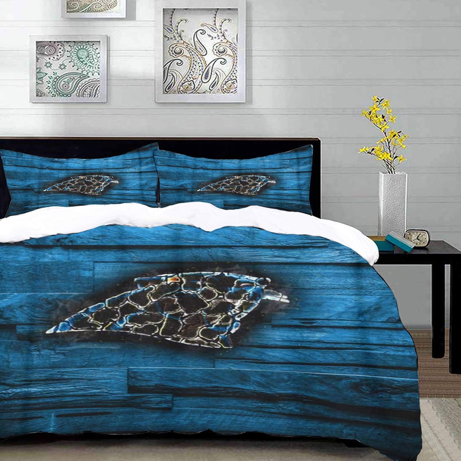 XiHi Bedsure Funda Nórdica Cama- Microfibra, Carolina Quemado Fondo