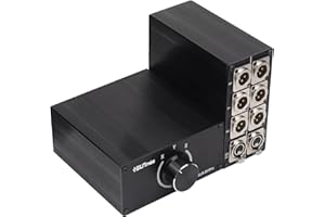 SIUNIMAS Pro 3Pin XLR 3Channels selector Switching Box Interchangeable 1-in 3-Out/3-In 1-Out HiFi Stereo Audio Selector Balanced Audio Converter Quality Pure Copper XLR Connectors(MS-XLR-0103)
