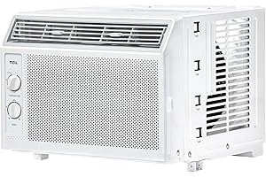 TCL 5,000 BTU Window Air Conditioner, 150 Sq. Ft., Easy-to-Use, Reusable Filter, Compact Design - H5W33M