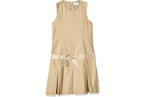 The Children's Place Girls' Uniform Belted Jumper Tidal