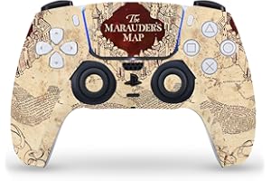 Head Case Designs Officially Licensed Harry Potter The Marauder's Map Graphics Vinyl Faceplate Sticker Gaming Skin Decal Cover Compatible With Sony PlayStation 5 PS5 DualSense Controller