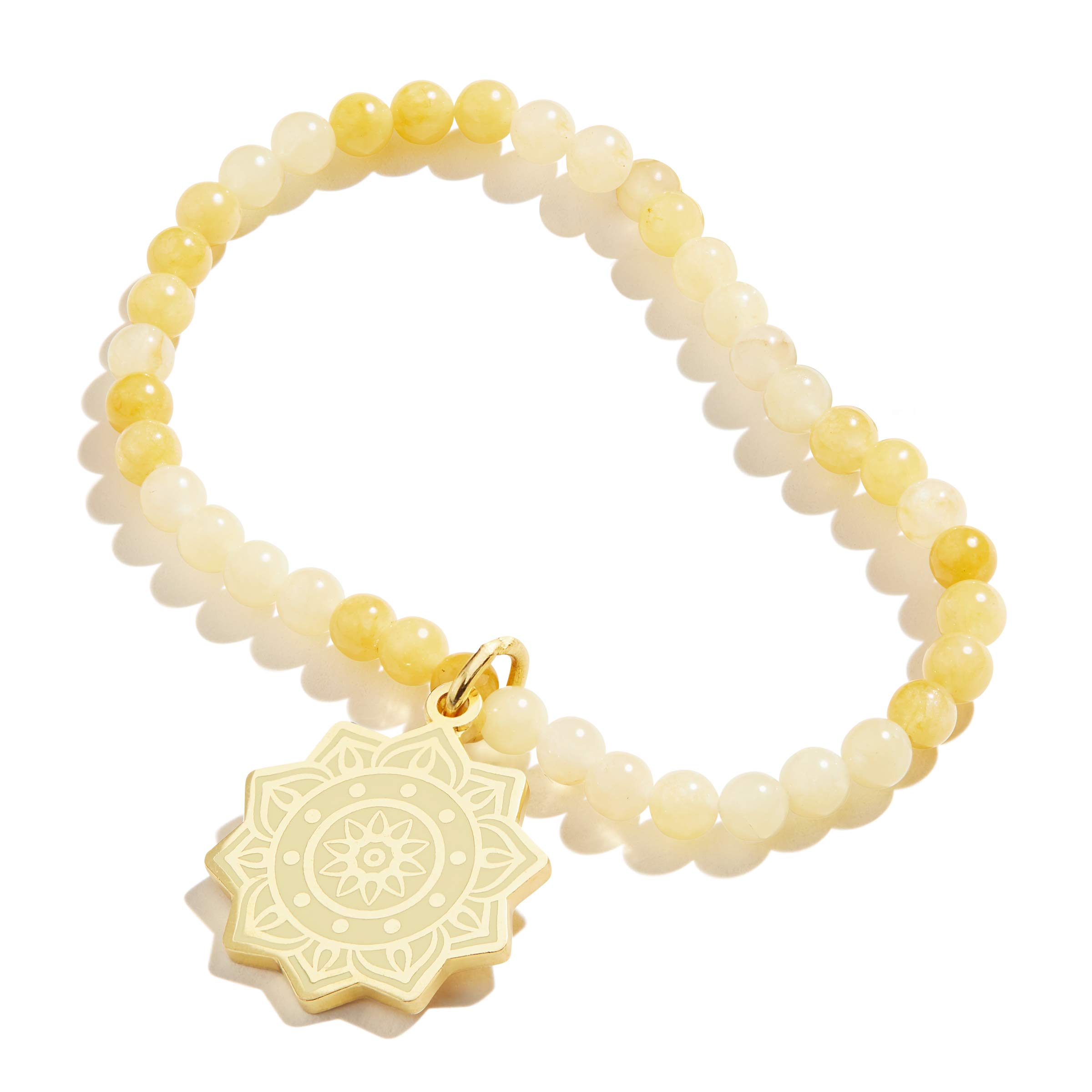 Alex and Ani Pulsera elástica Solar Plexus dorada, talla única, oro brillante