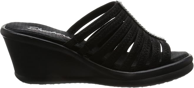skechers cali women's rumblers hot shot wedge sandal