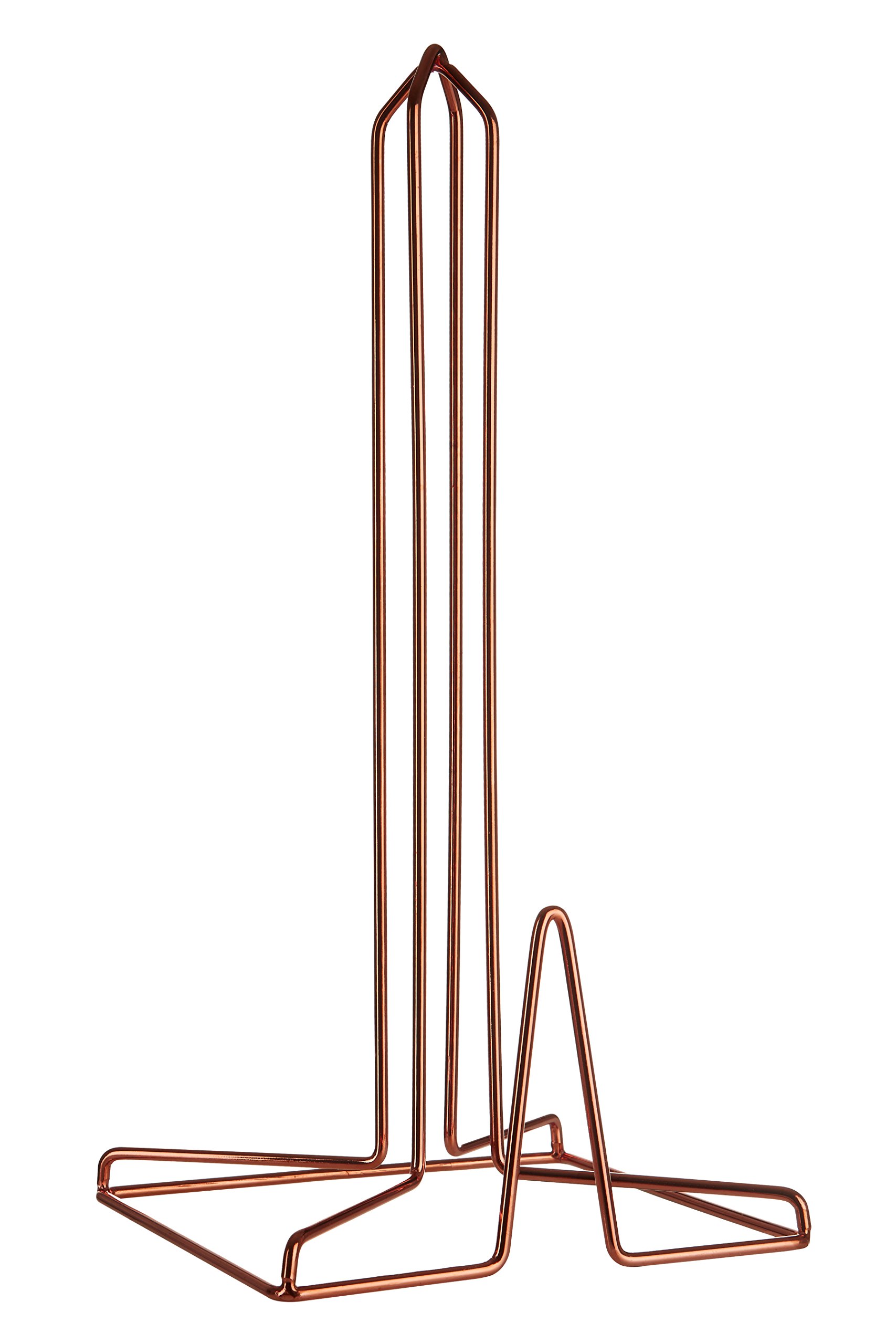Premier Housewares 507559 Vertex Kitchen Roll Holder - Copper Plated , 15 x 15 x 31 cm