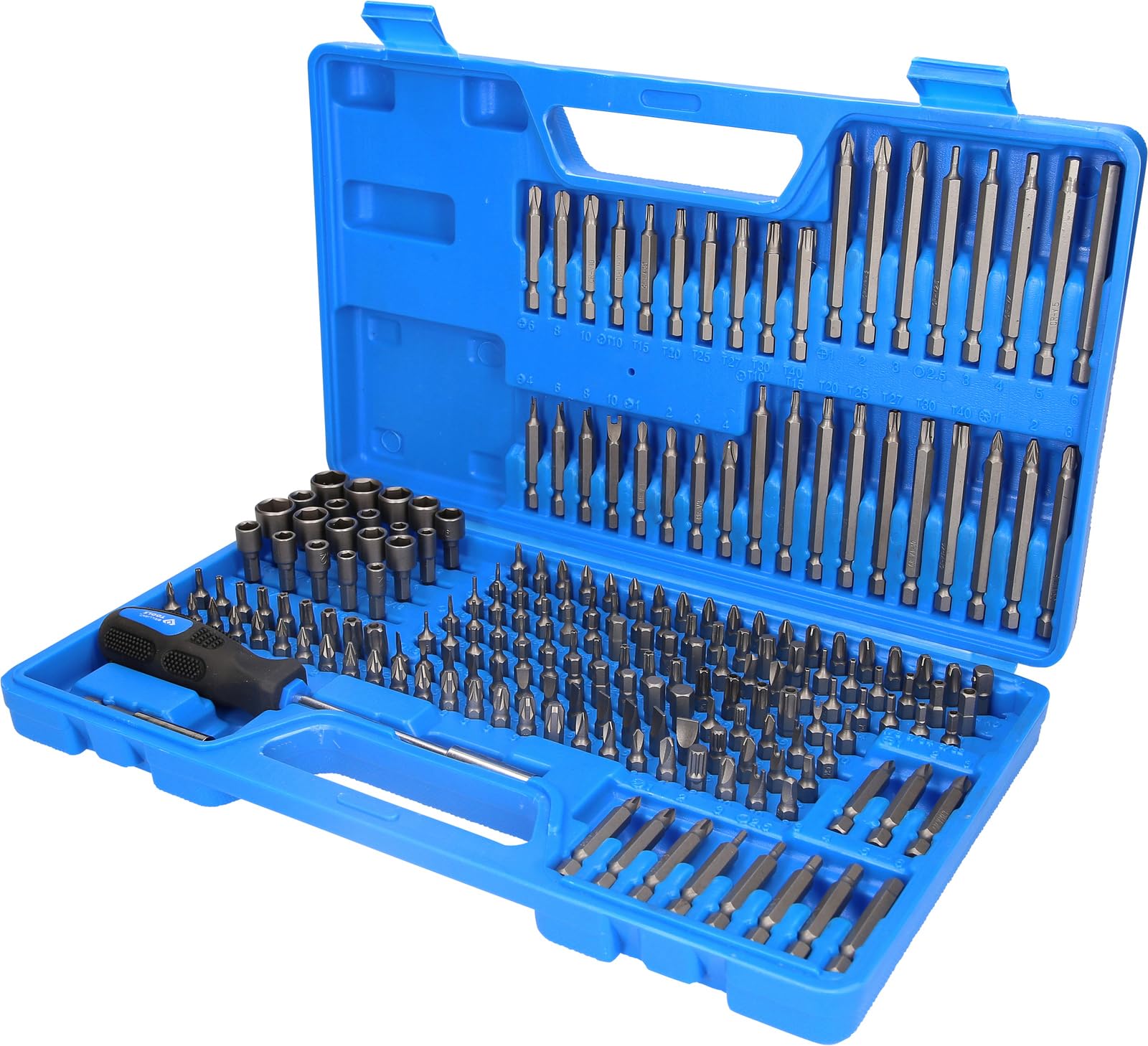 BRILLIANT TOOLS BT053208 Bit Set 208 Pieces [Powered by KS Tools]
