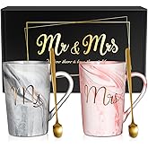 Linkax Mr and Mrs Coffee Mug Couple Gifts, Valentines Day Gifts for Him Her Women, Wedding Gifts for Couples 2026, Useful Anniversary Engagement Present for Couple Newlyweds Husband Wife Bridal