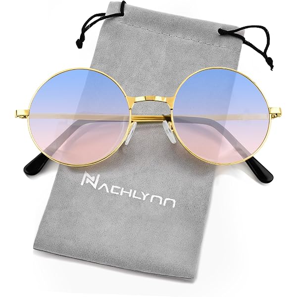 Lunettes De Soleil Ovales Vintage TOIPASTN - UV400 - Verres Polycarbonate Incassables - Homme/Femme
