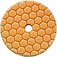 Chemical Guys BUFX112HEX6 Hex-Logic Quantum Medium-Heavy Cutting Pad, Orange (6.5 Inch Pad made for 6 Inch backing plates)