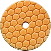 Chemical Guys BUFX112HEX6 Hex-Logic Quantum Medium-Heavy Cutting Pad, Orange (6.5 Inch Pad Made for 6 Inch Backing Plates)