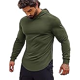 COOFANDY Men's Workout Sweatshirts Long Sleeve Muscle Fit Athletic Gym Hoodies Pullover
