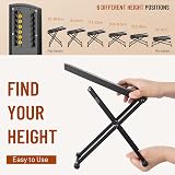 CAHAYA Guitar Footstool with Anti-Slip Rubber Foldable Height Adjustable CY0337 view 2