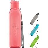 MILTON Travel Water Bottle – 1Pcs Reusable Sports Bottle with Easy Open Close Lid and Leakproof Neck – Food Grade Plastic Water Bottles for Adults and Kids, School, Gym