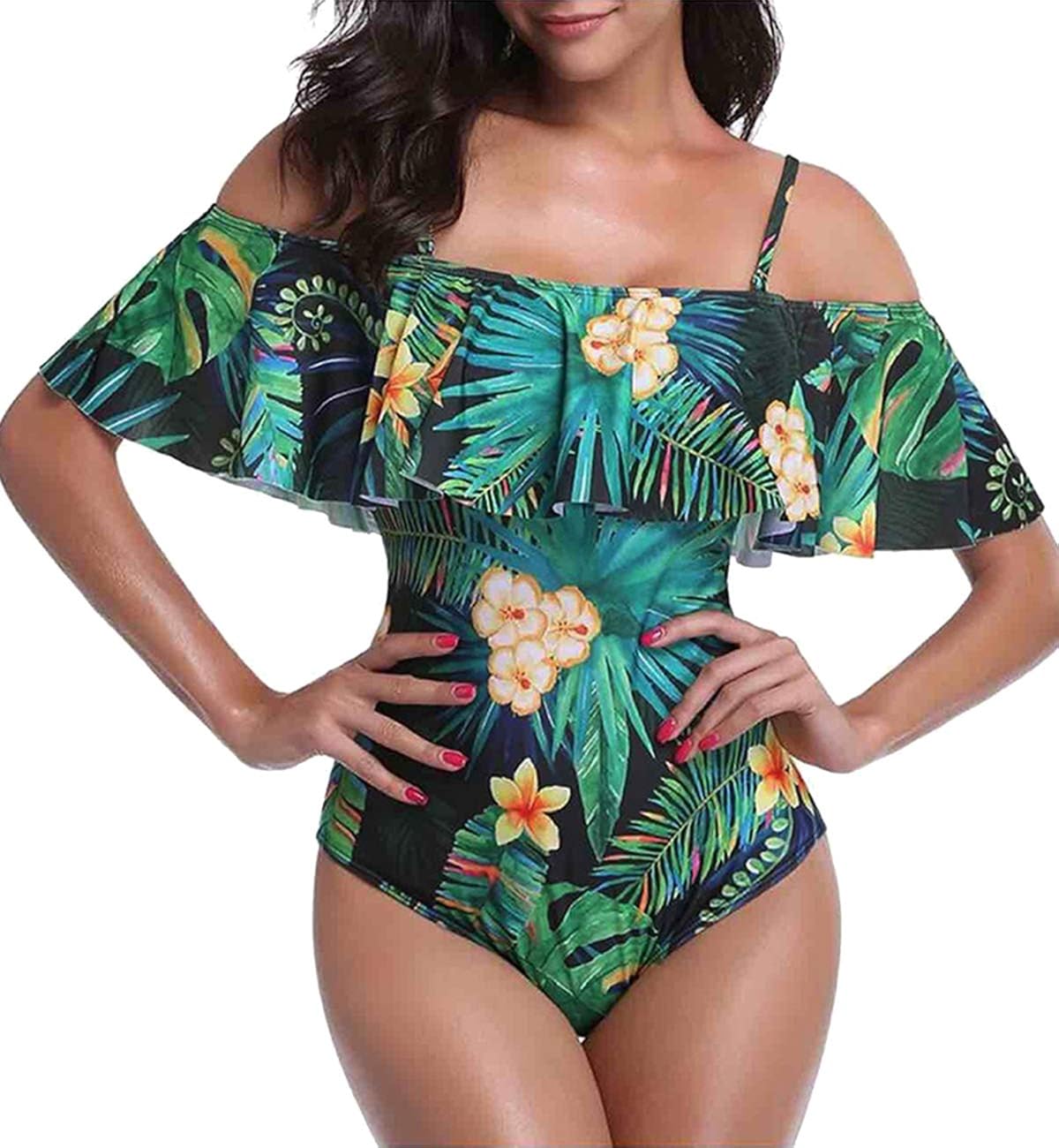 amazon ruffle swimsuit