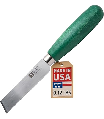 Hyde Tools 60660 Square Point Knife with Safety Wood Handle