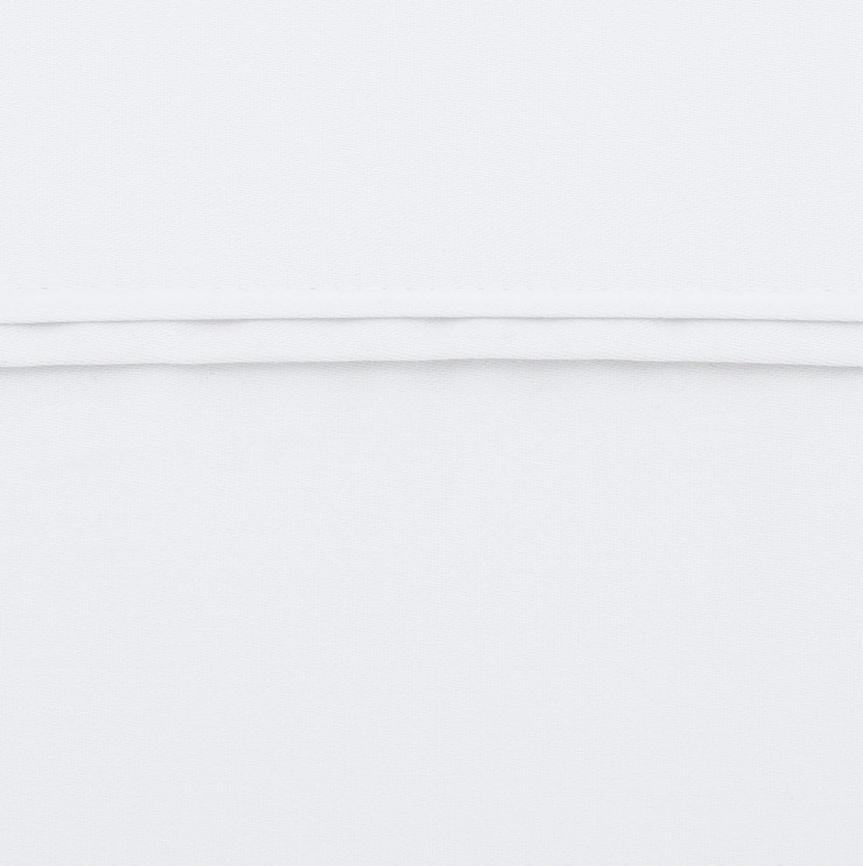Basics 400 Thread Count Cotton Pillow Cases, King, Set of 2, White: Home & Kitchen